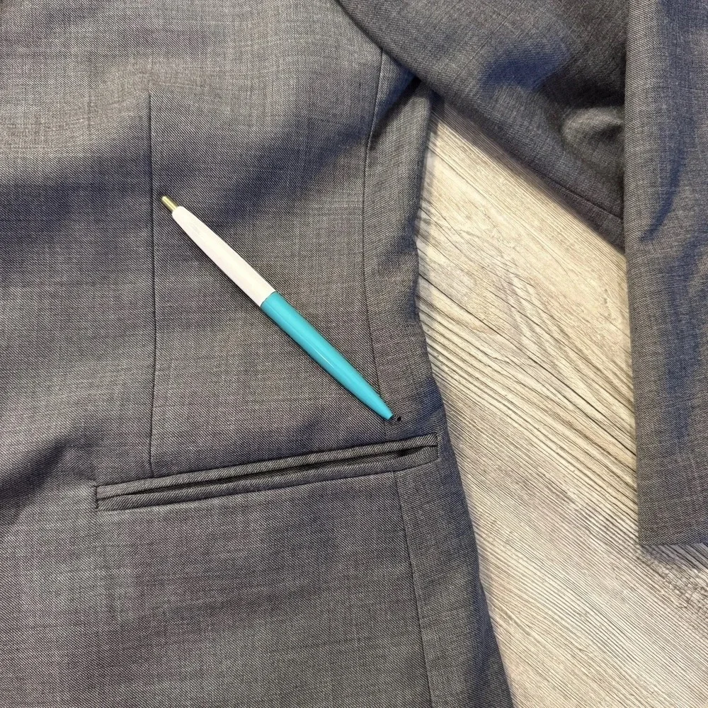 J Crew Men's 38S Thompson‎ 100% Wool Gray Blazer Suit Jacket